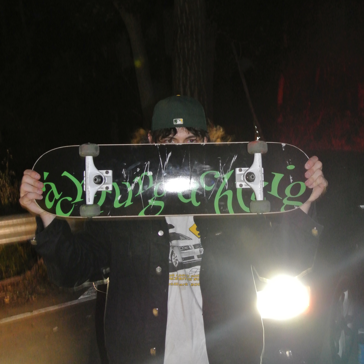7ply CA maple glow in the dark deck, first print